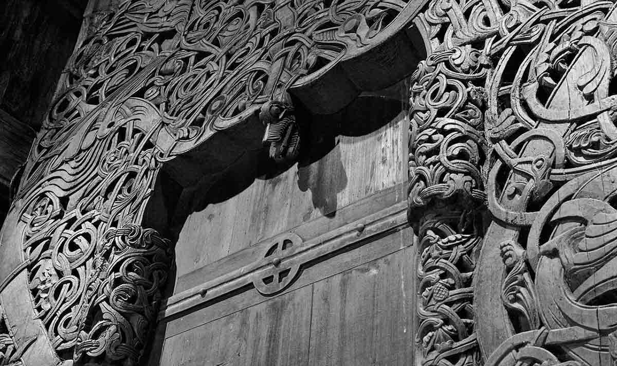 Entrance Heddal Stave Church