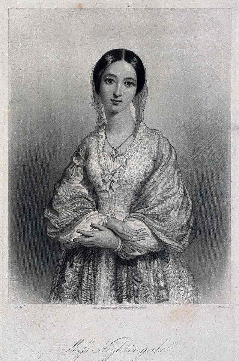 Florence Nightingale Stipple engraving