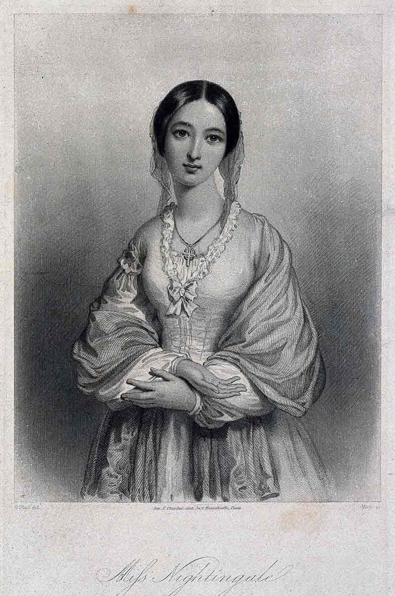 Florence Nightingale Stipple engraving