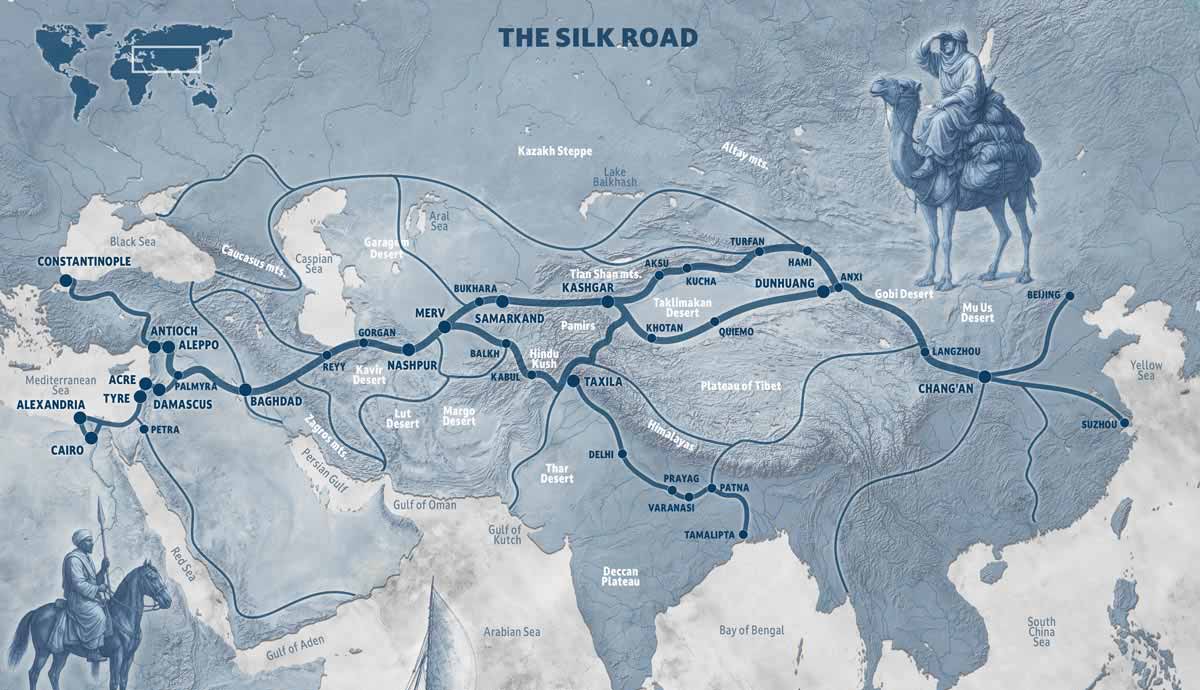 Map Silk Road