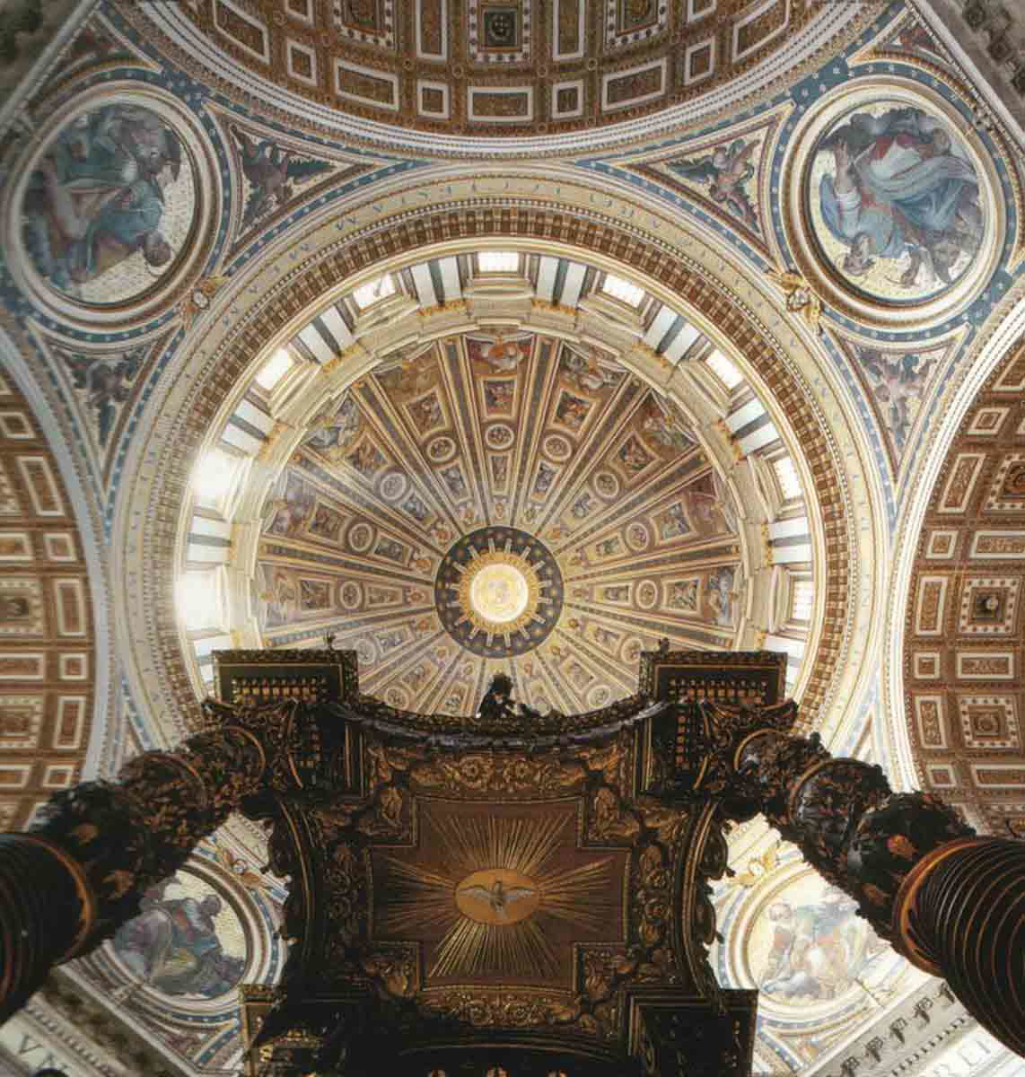 Michelangelo Dome Bernini Baldacchino Saint Peter