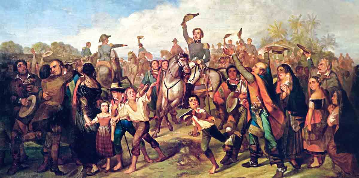 Pedro Declares Brazil Independnece 1822