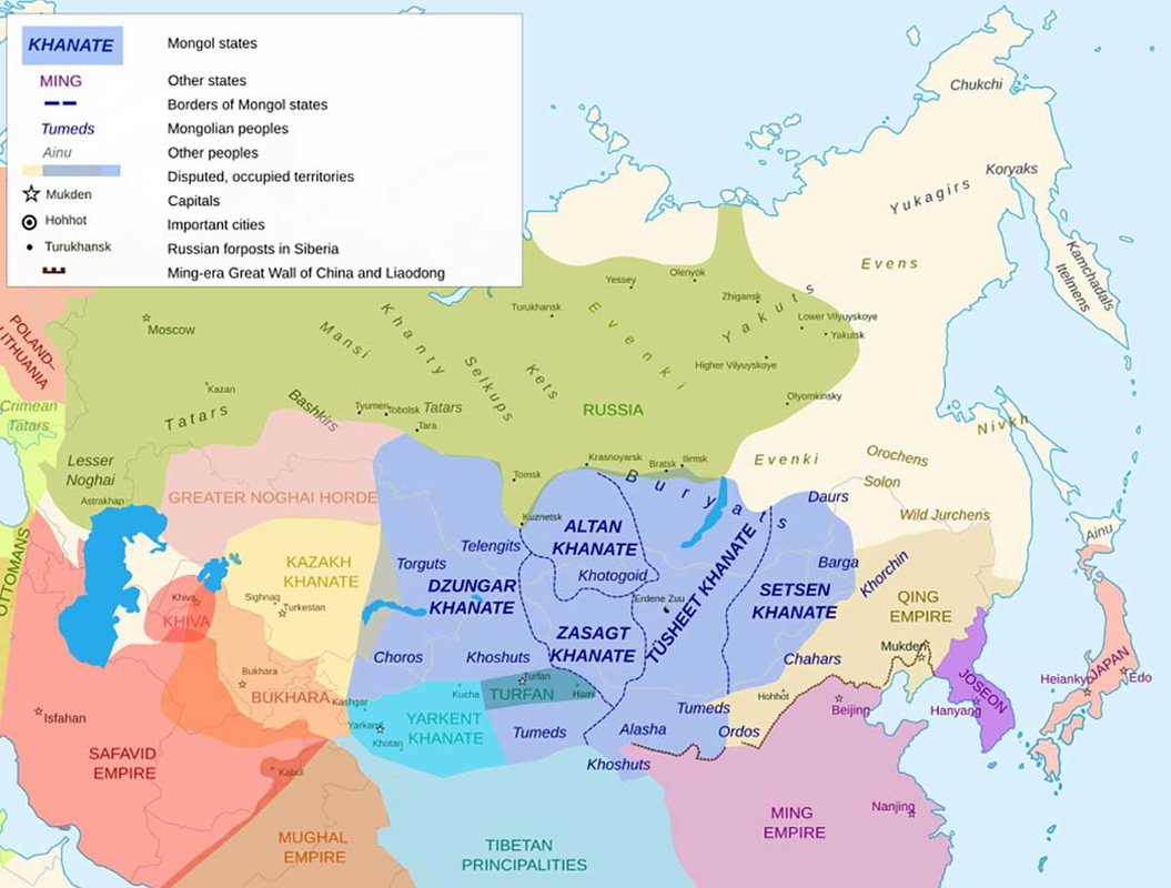 Qing Dynasty map