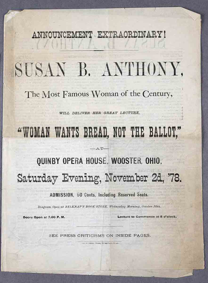 Susan b anthony bread not ballots