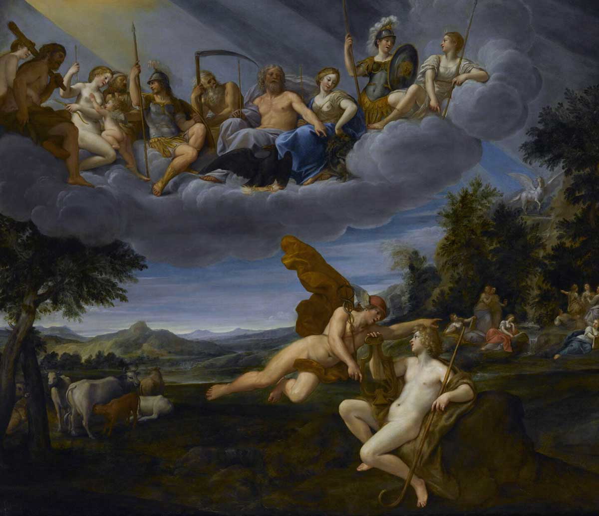 albani apollo mercury painting