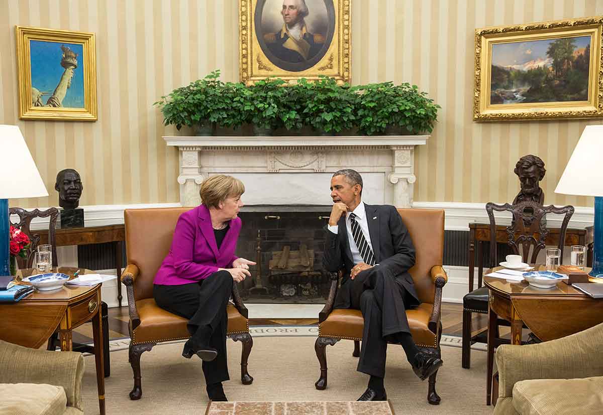 angela merkel barack obama