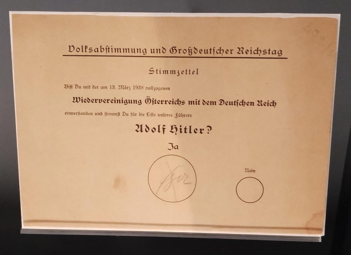 anschluss ballot paper