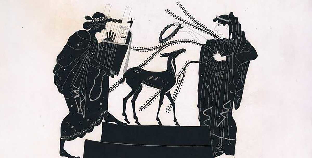 apollo artemis and deer