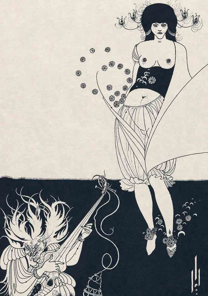 art nouveau aubrey beardsley stomach dance