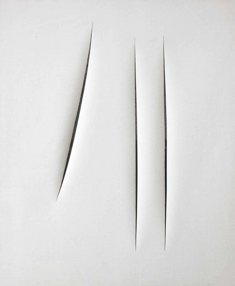 arte povera fontana concept painting