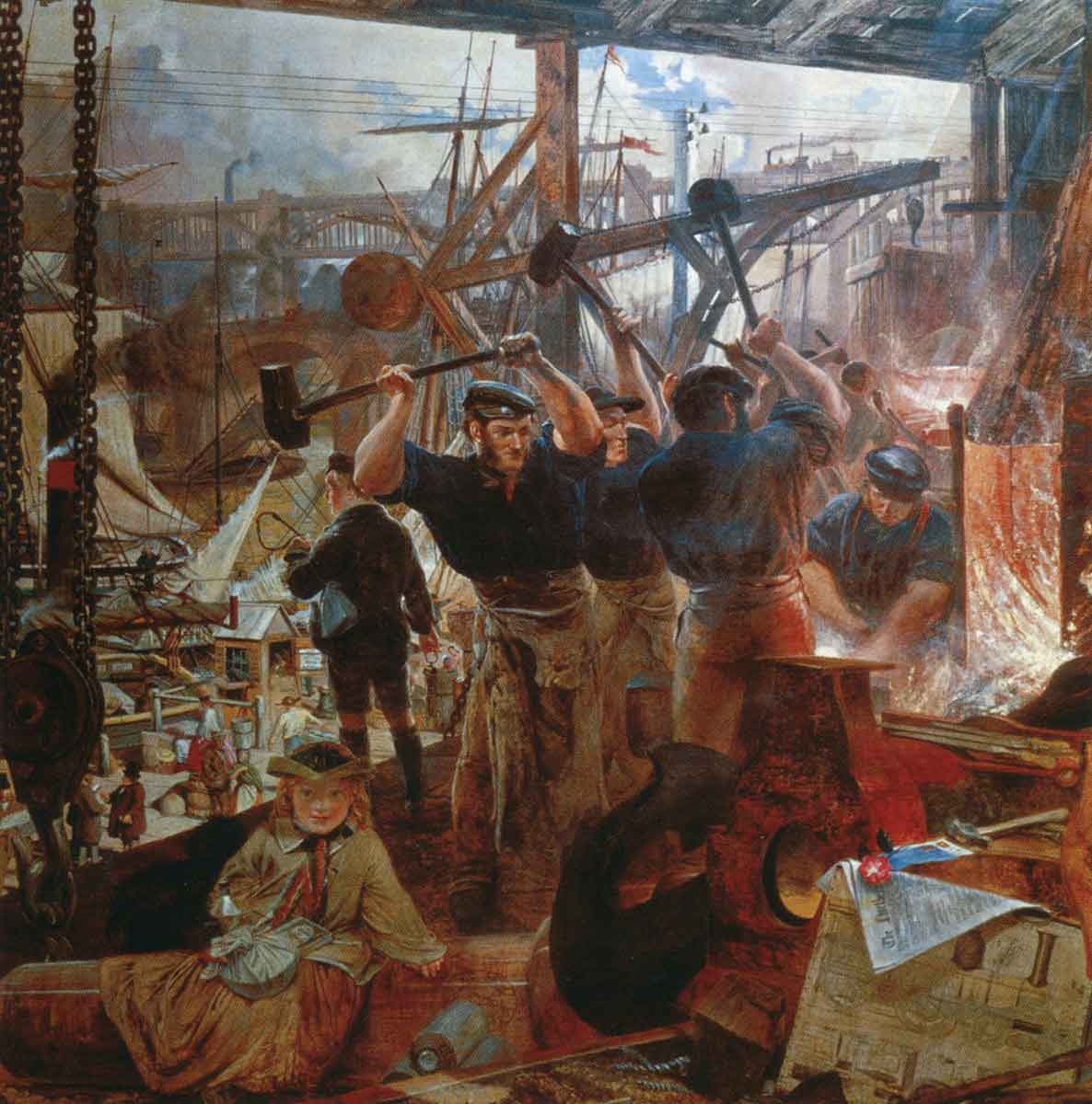 bell scott iron and coal painting