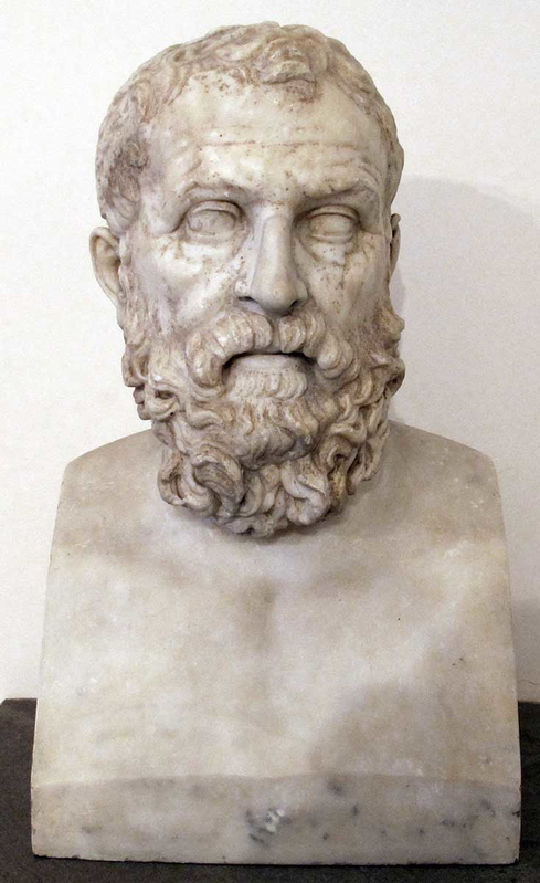 bust solon marble roman