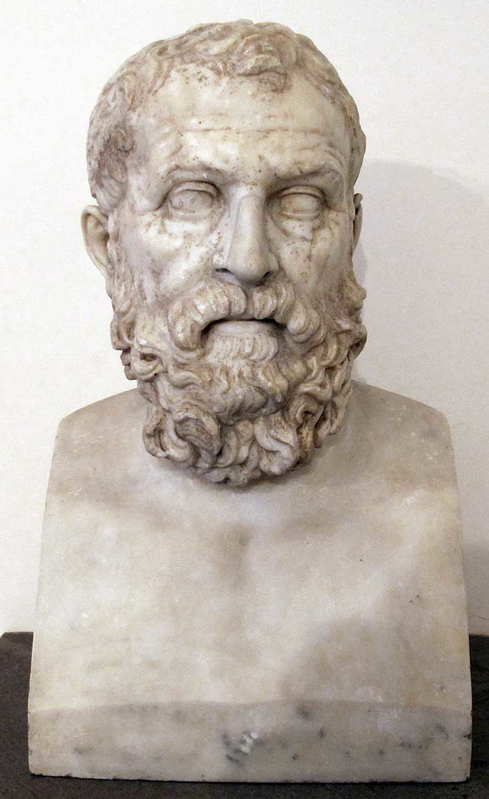 bust solon marble roman