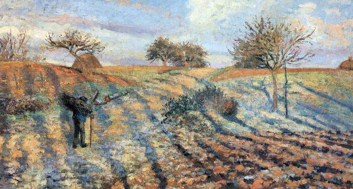 camille pissarro hoar frost painting