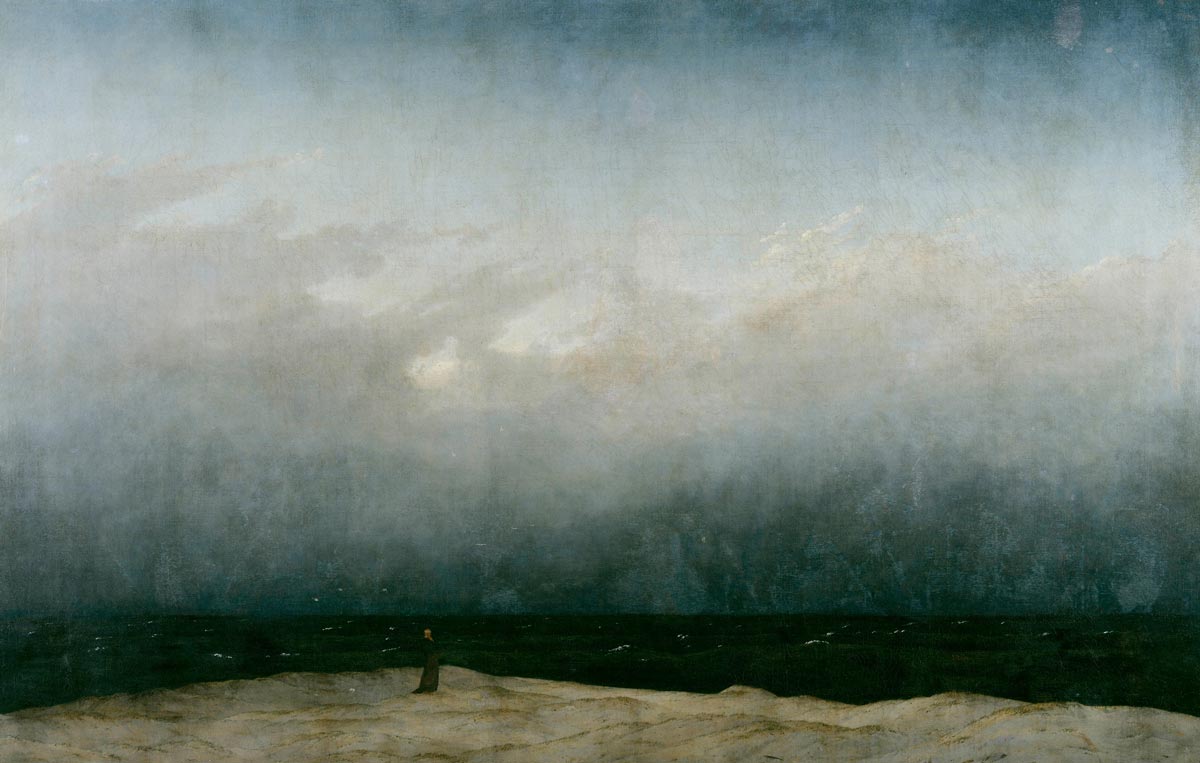 caspar david friedrich monk by sea painting