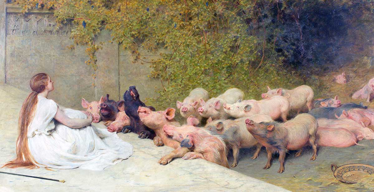 circe and the pigs