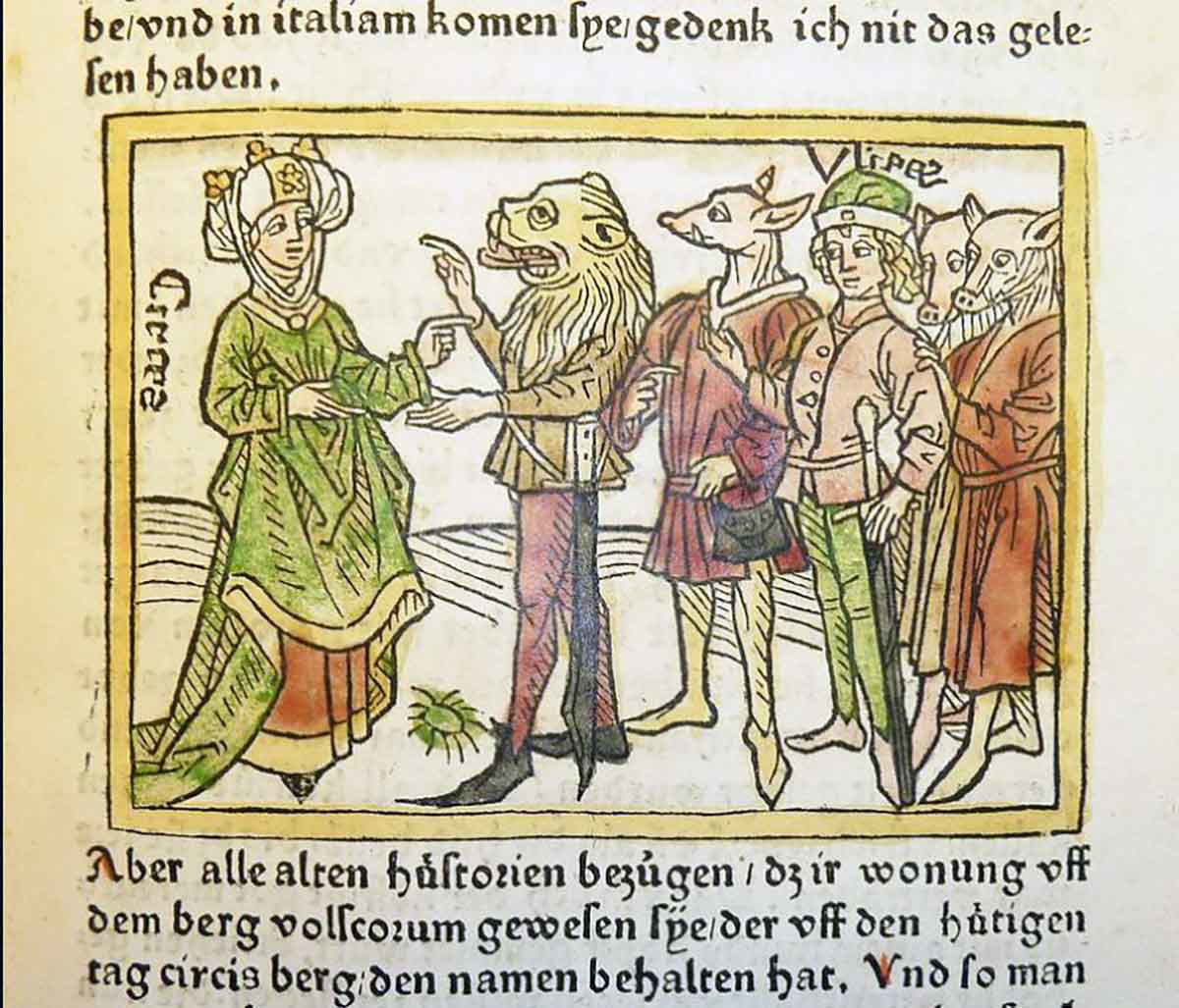 circe in the odyssey changing men
