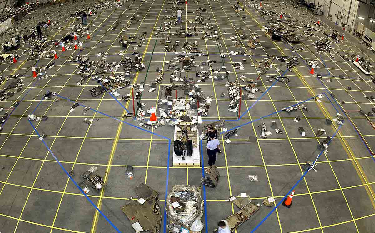 columbia debris image