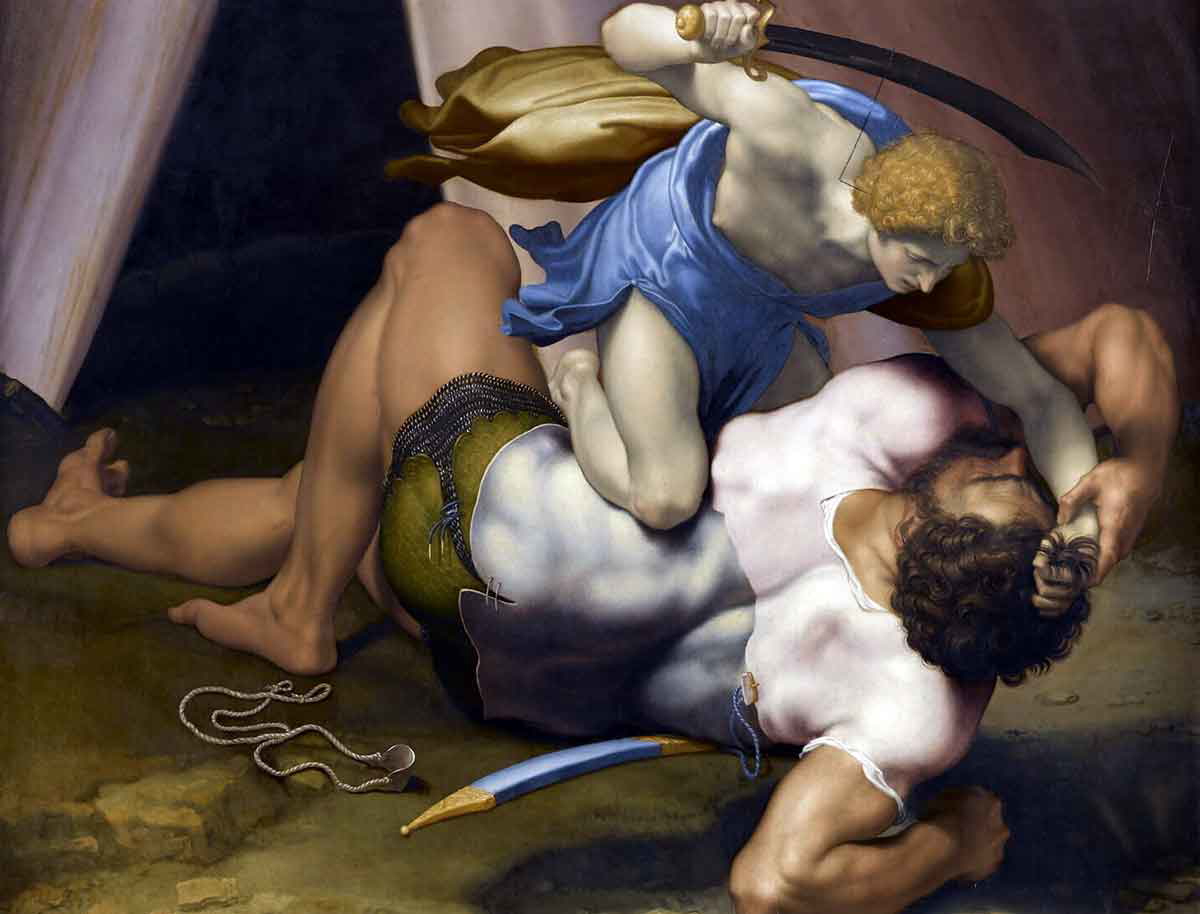 da volterra david and goliath painting