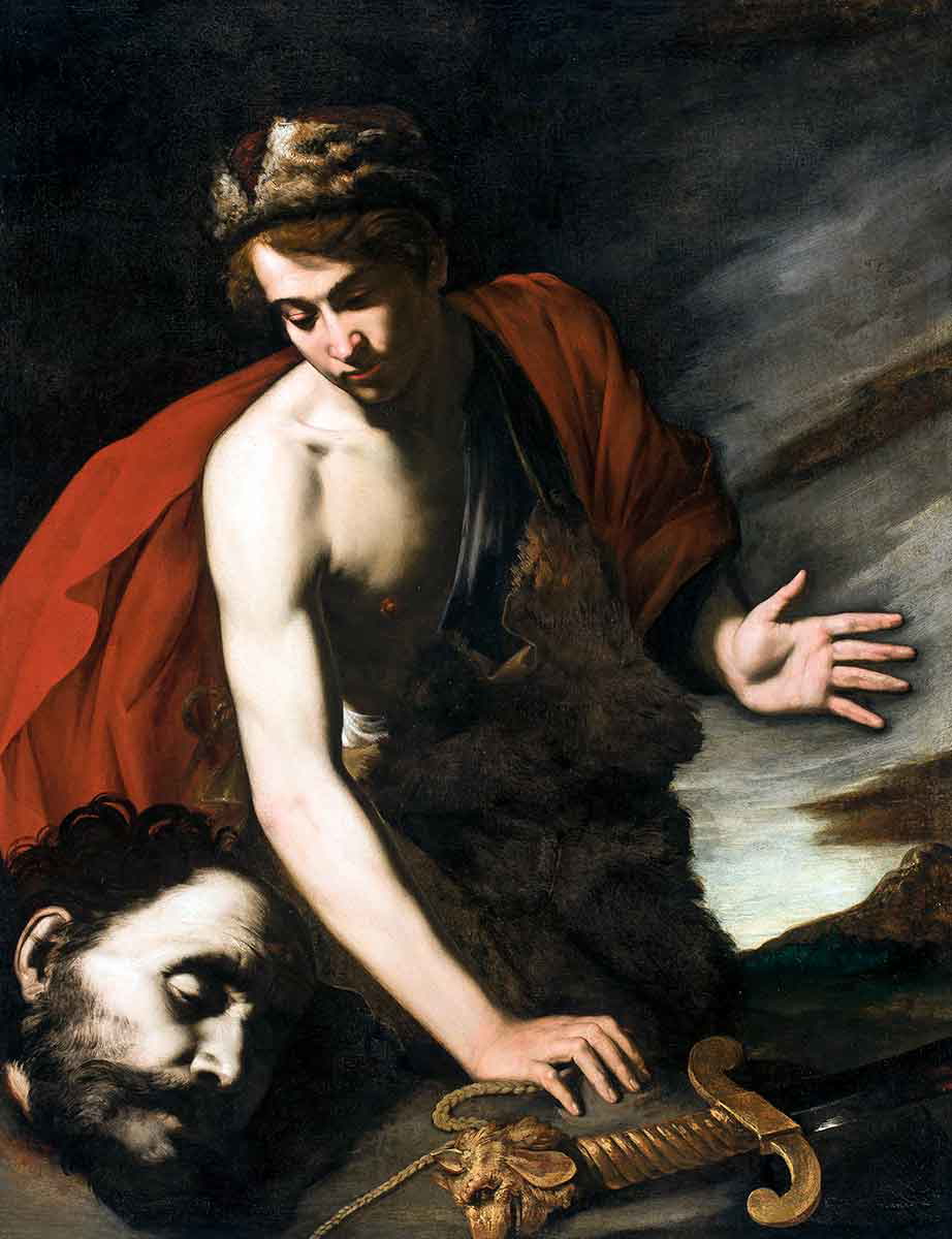 de bellis david with head of goliath painting