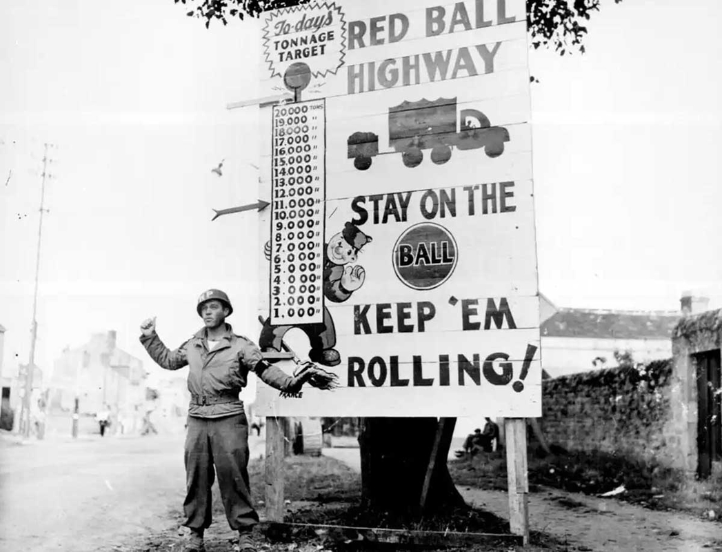 directing red ball express WWII