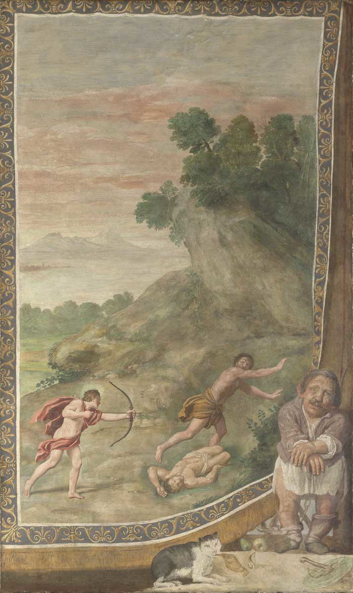 domenichino apollo killing cyclops fresco