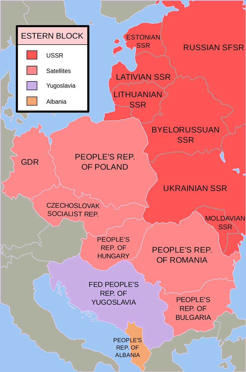 eastern bloc map