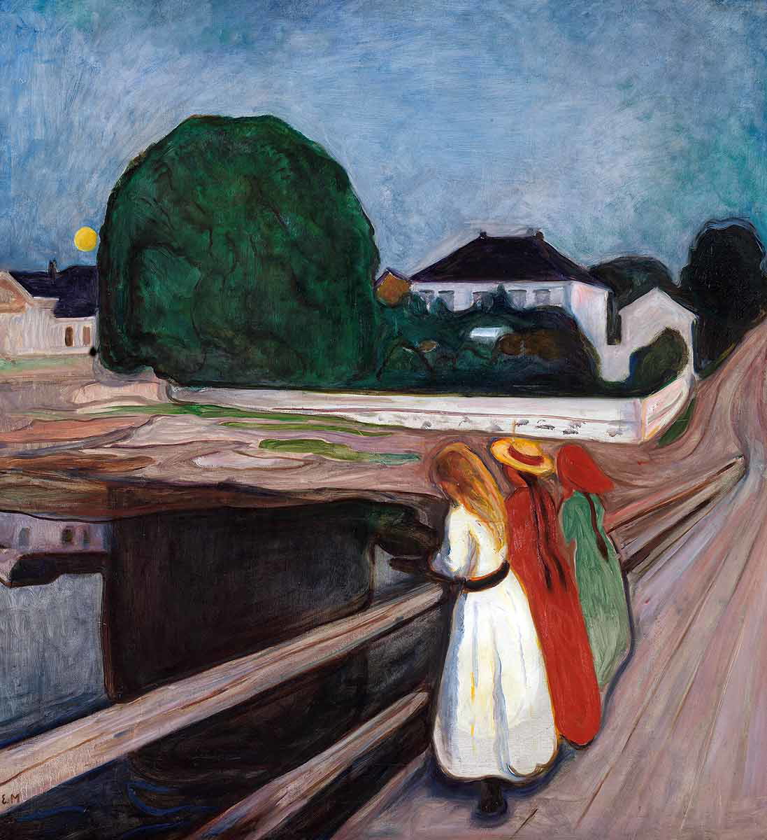 edvard munch girls painting