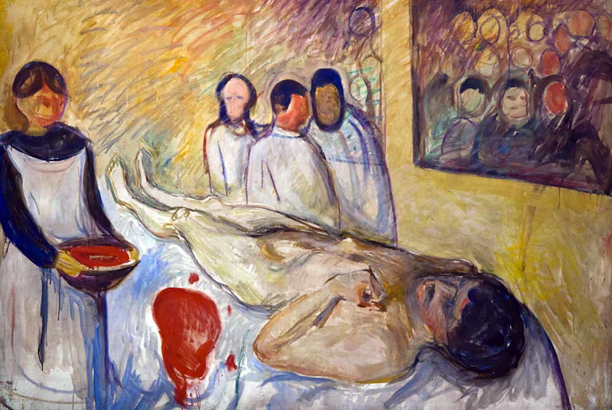 edvard munch operating painting