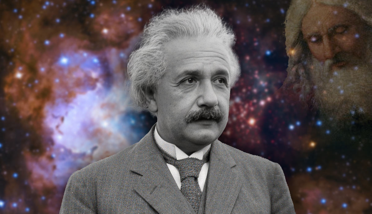 einstein cosmic religion background