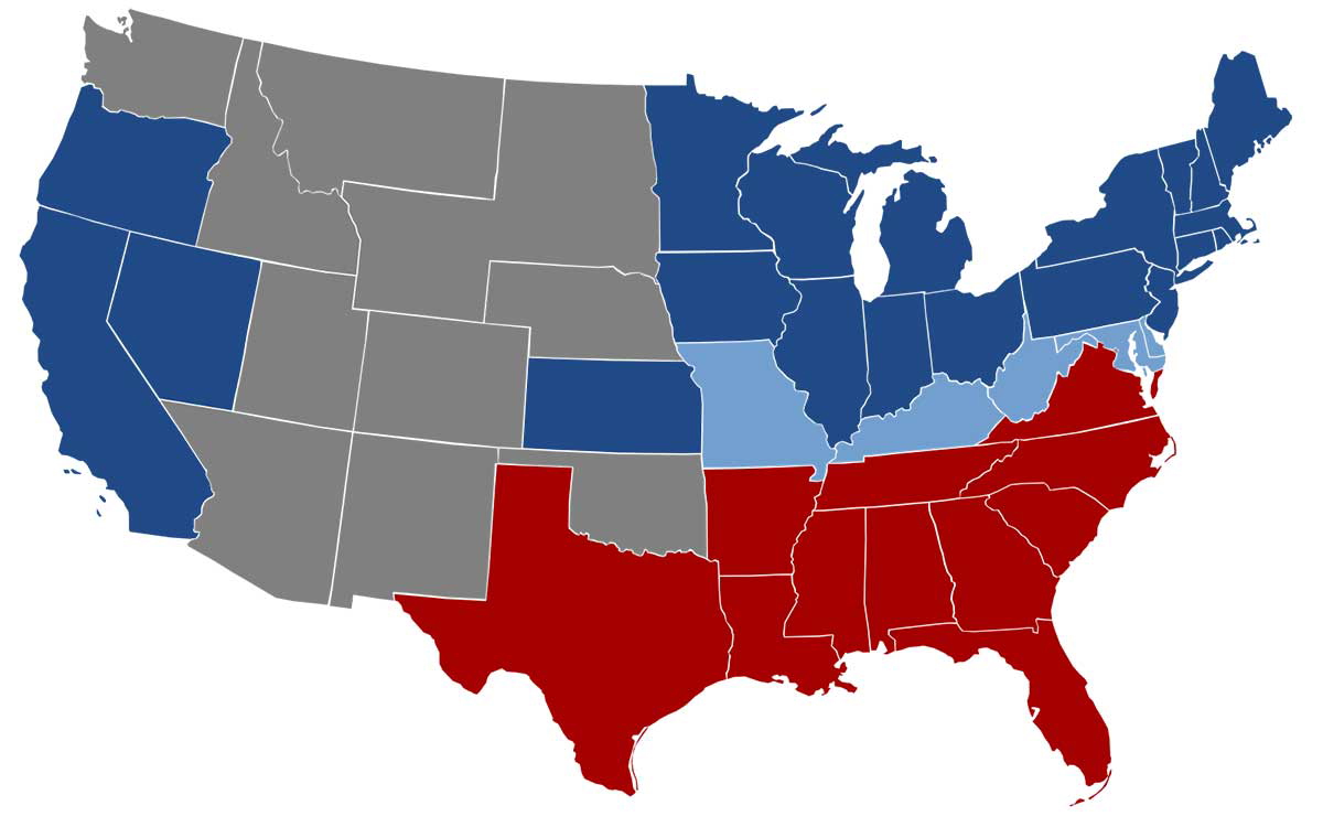 emancipation proclamation map