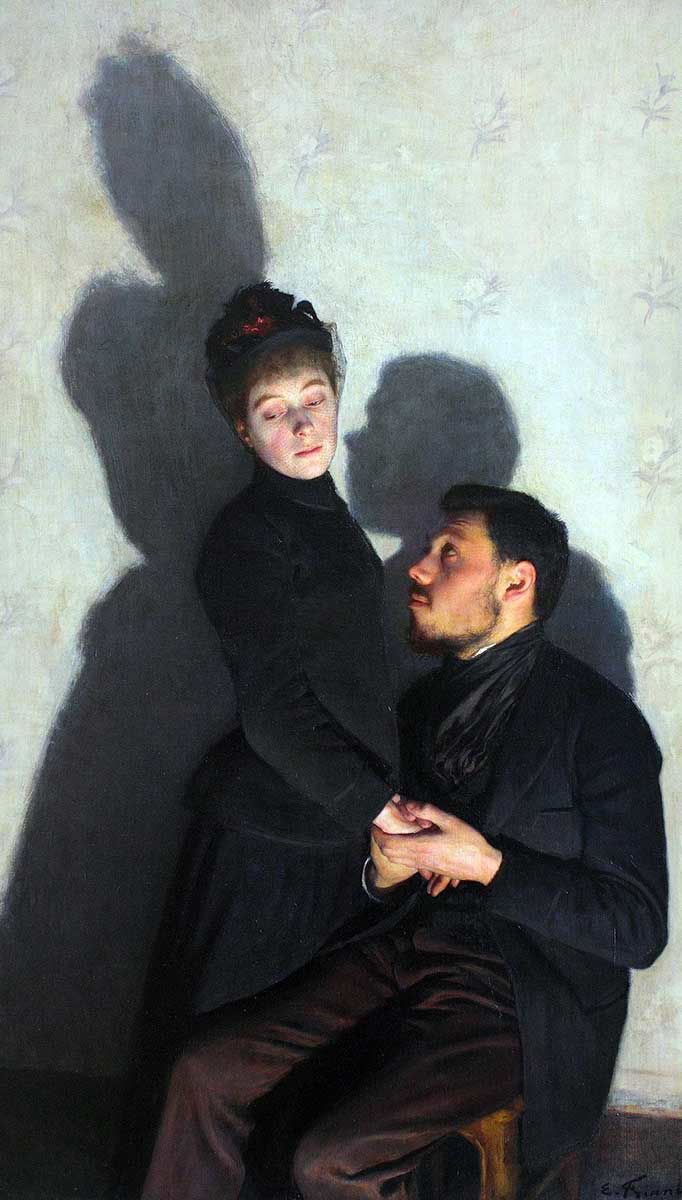 emile friant ombres portées painting