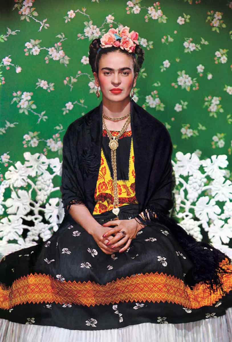 frida on white bench nickolas muray 1939