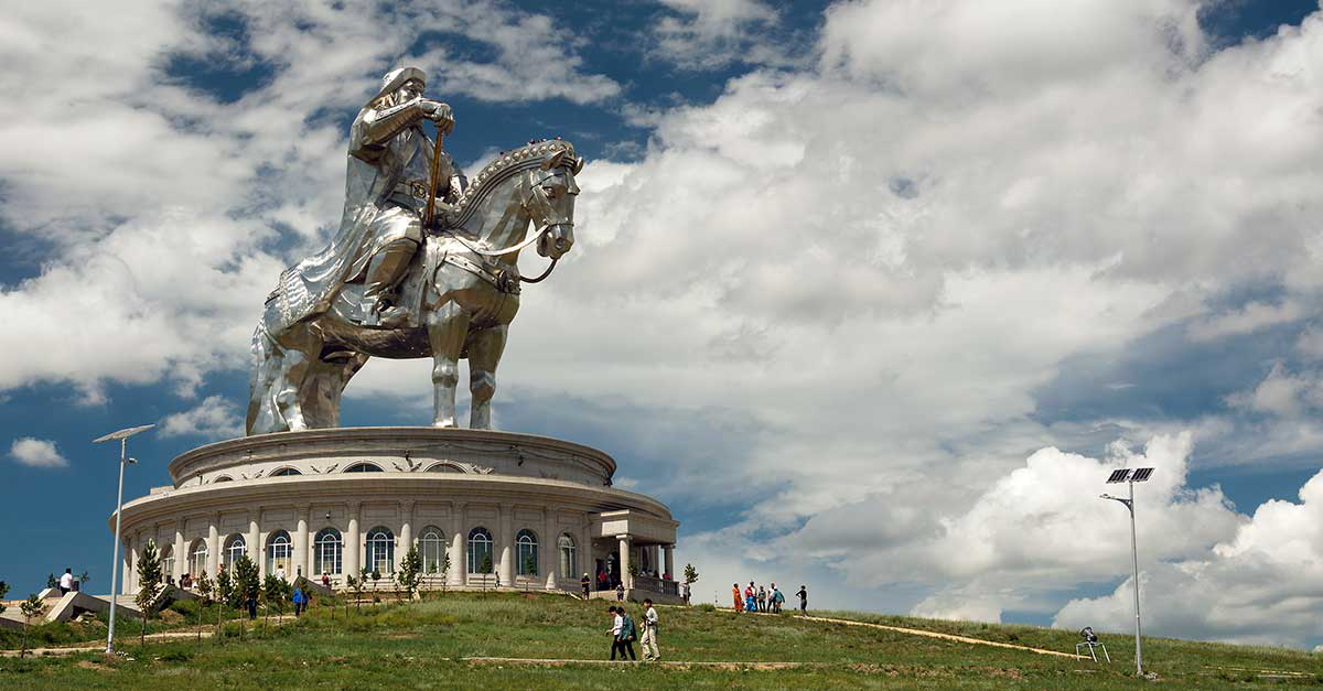 genghis khan equestrian statue