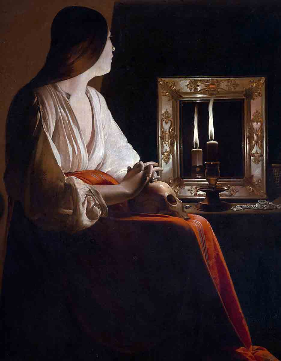 georges de la tour penitent magdalen painting