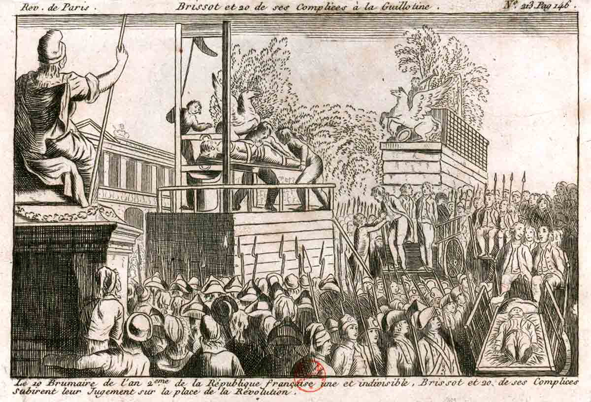 girondins execution guillotine 1793