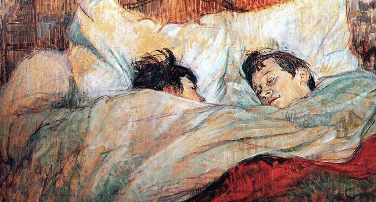 henri de lautrec bed painting
