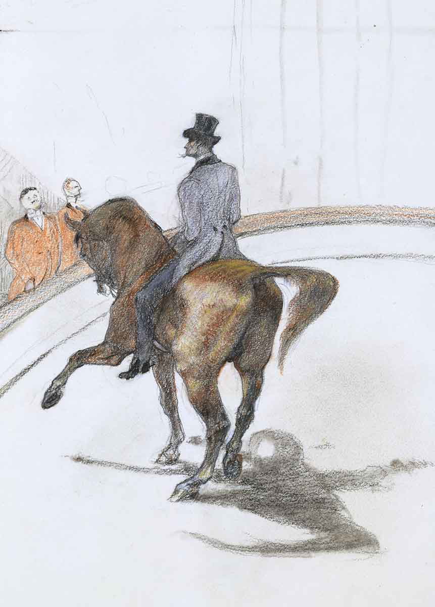henri de lautrec circus drawing