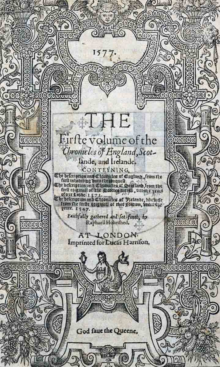 holinshed_s chronicles title page 1577