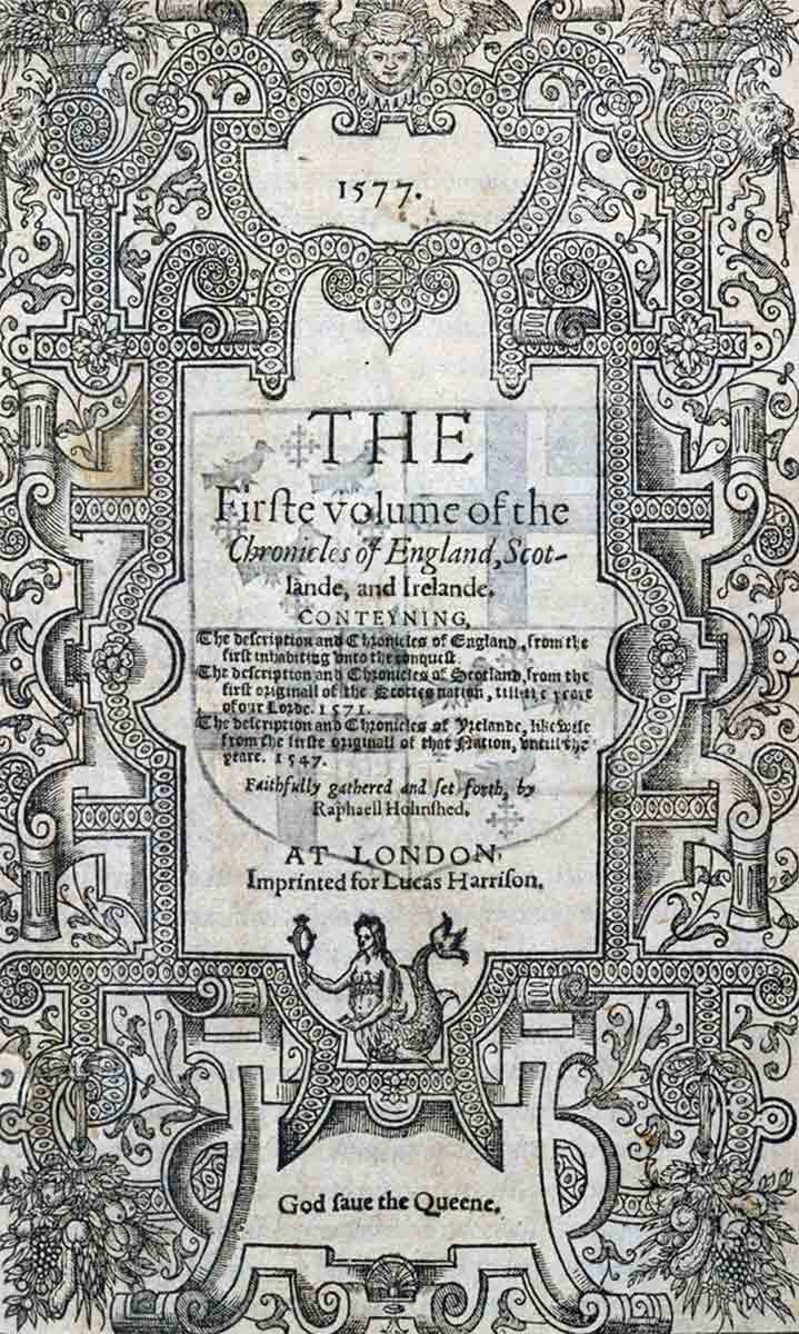 holinshed_s chronicles title page 1577
