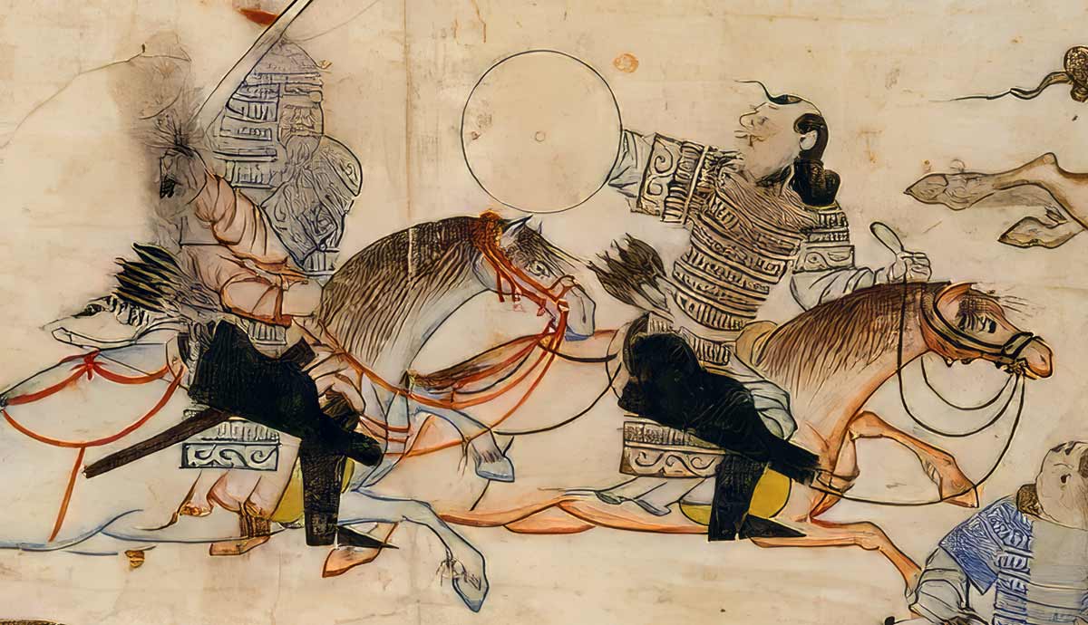 illustration mongols at war 14th century