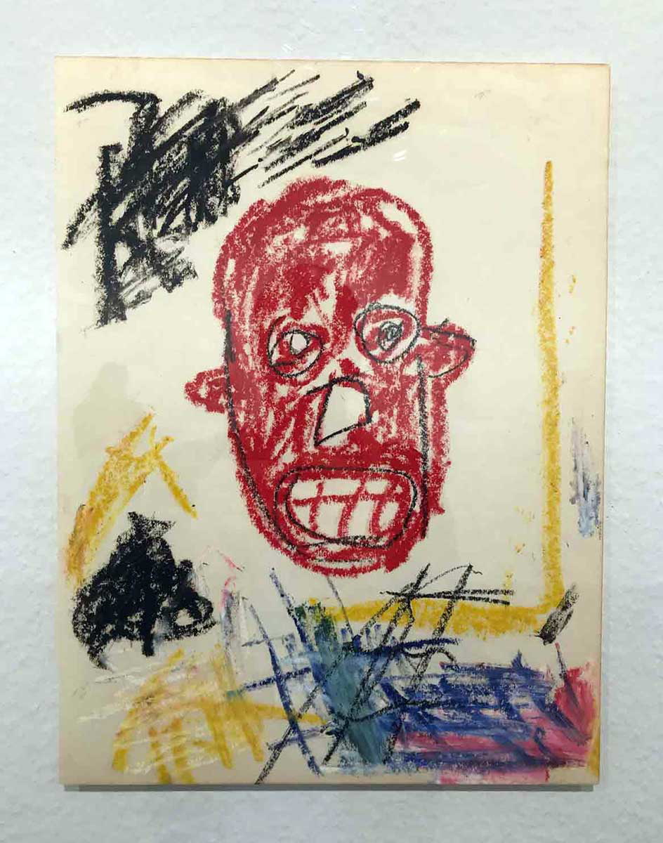 jean michel basquiat art face sketch