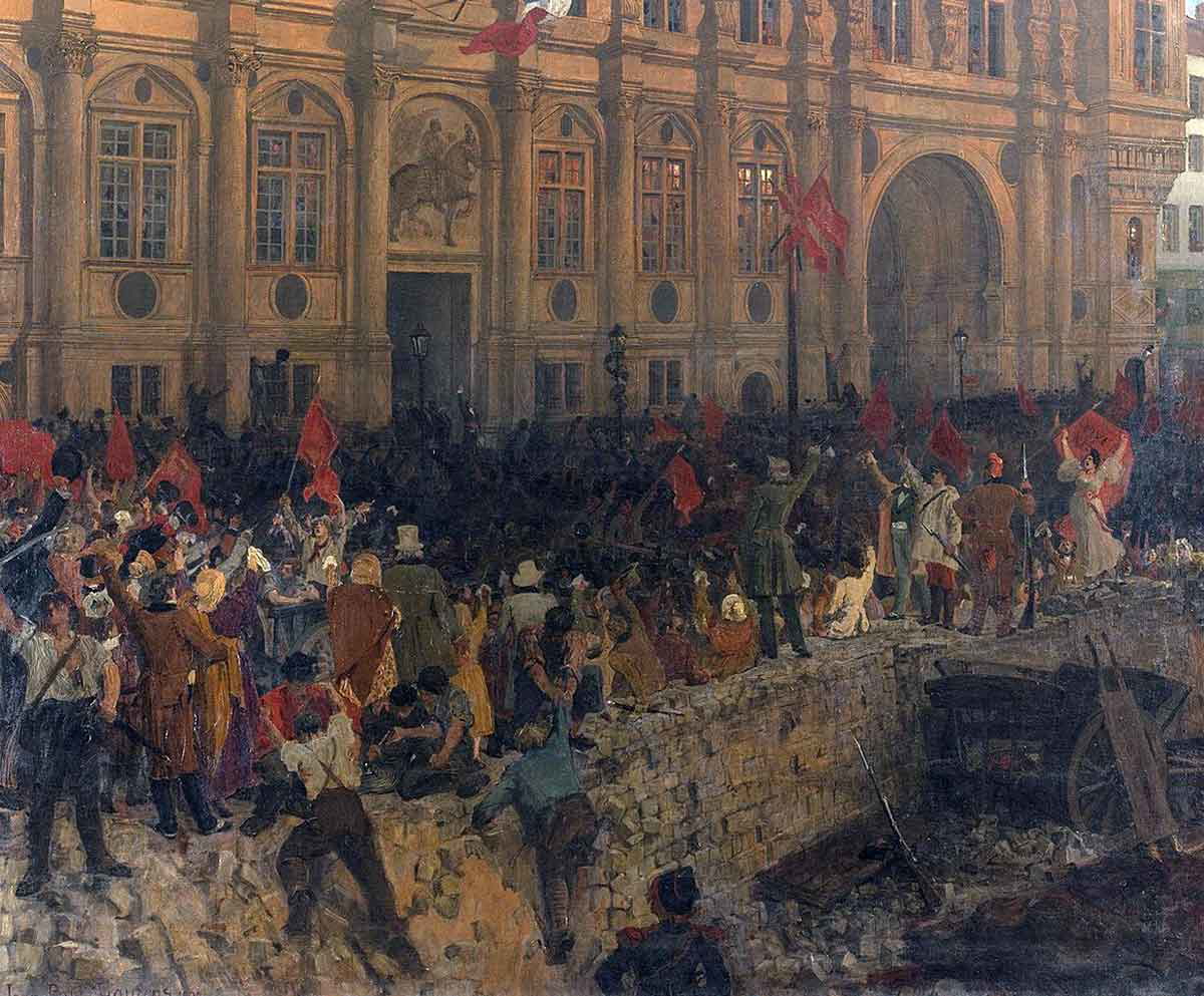 jean paul laurens proclamation second french republic