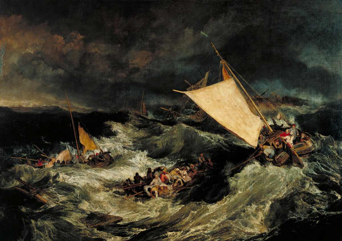 joseph turner shipwreck painting