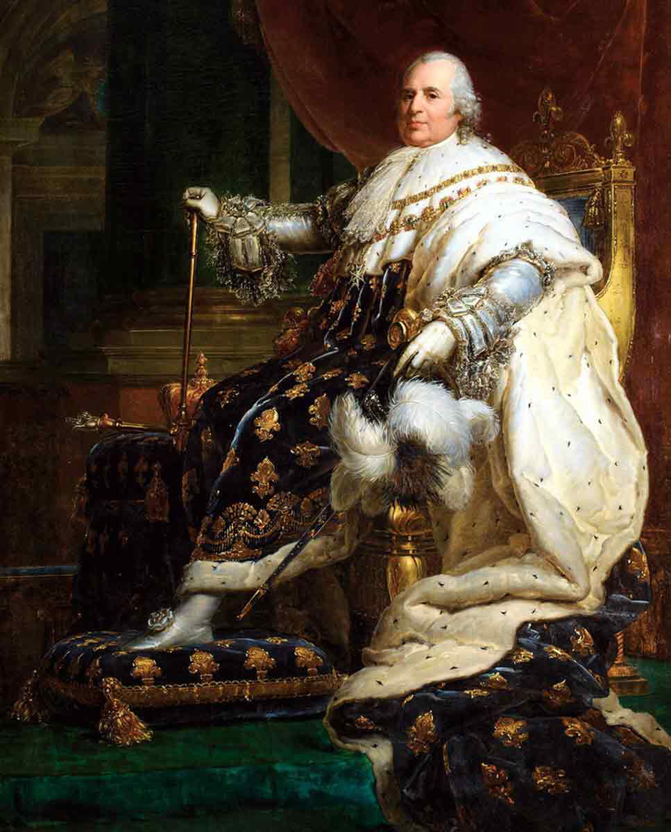 king louis xviii gérard bourbon restoration july days