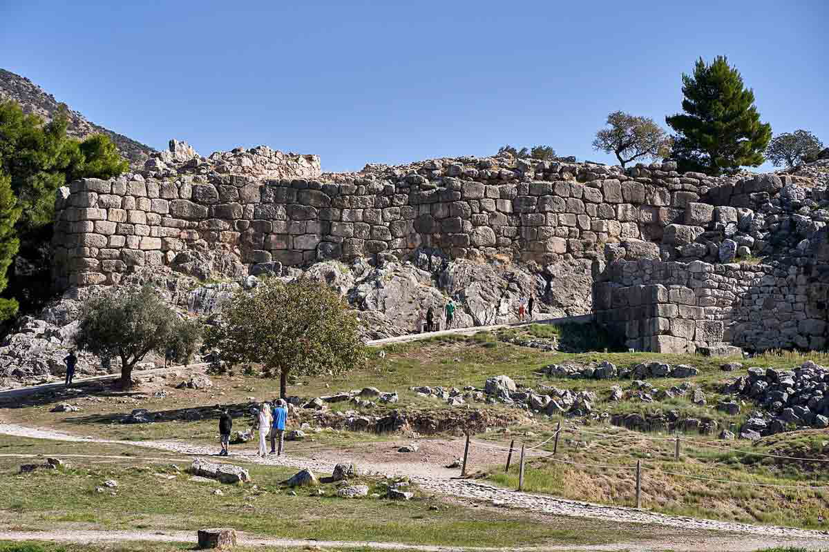 koronaios cyclopean walls mycenae photograph