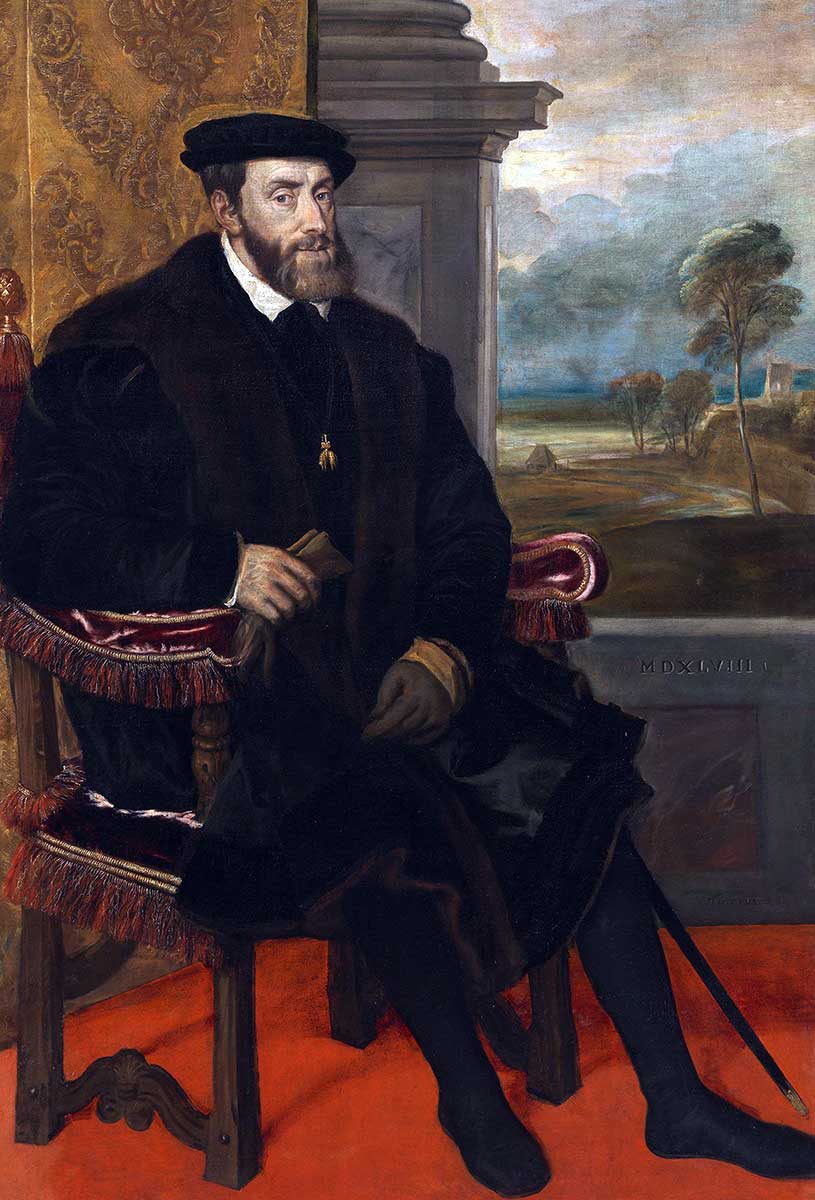 lambert sustris portrait charles V painting