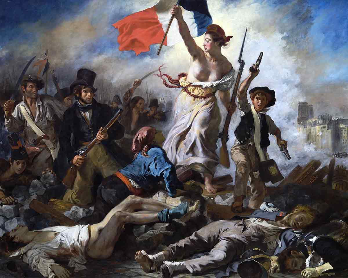 liberty leading the people delacroix french revolution