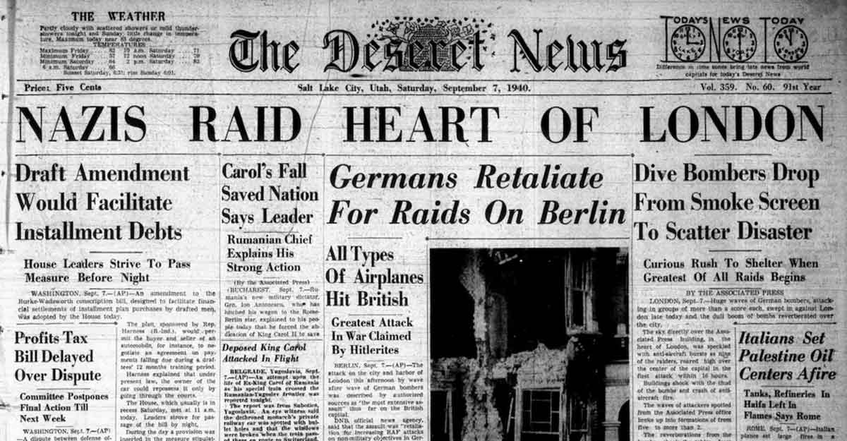 london nazi bombing in magazines photo