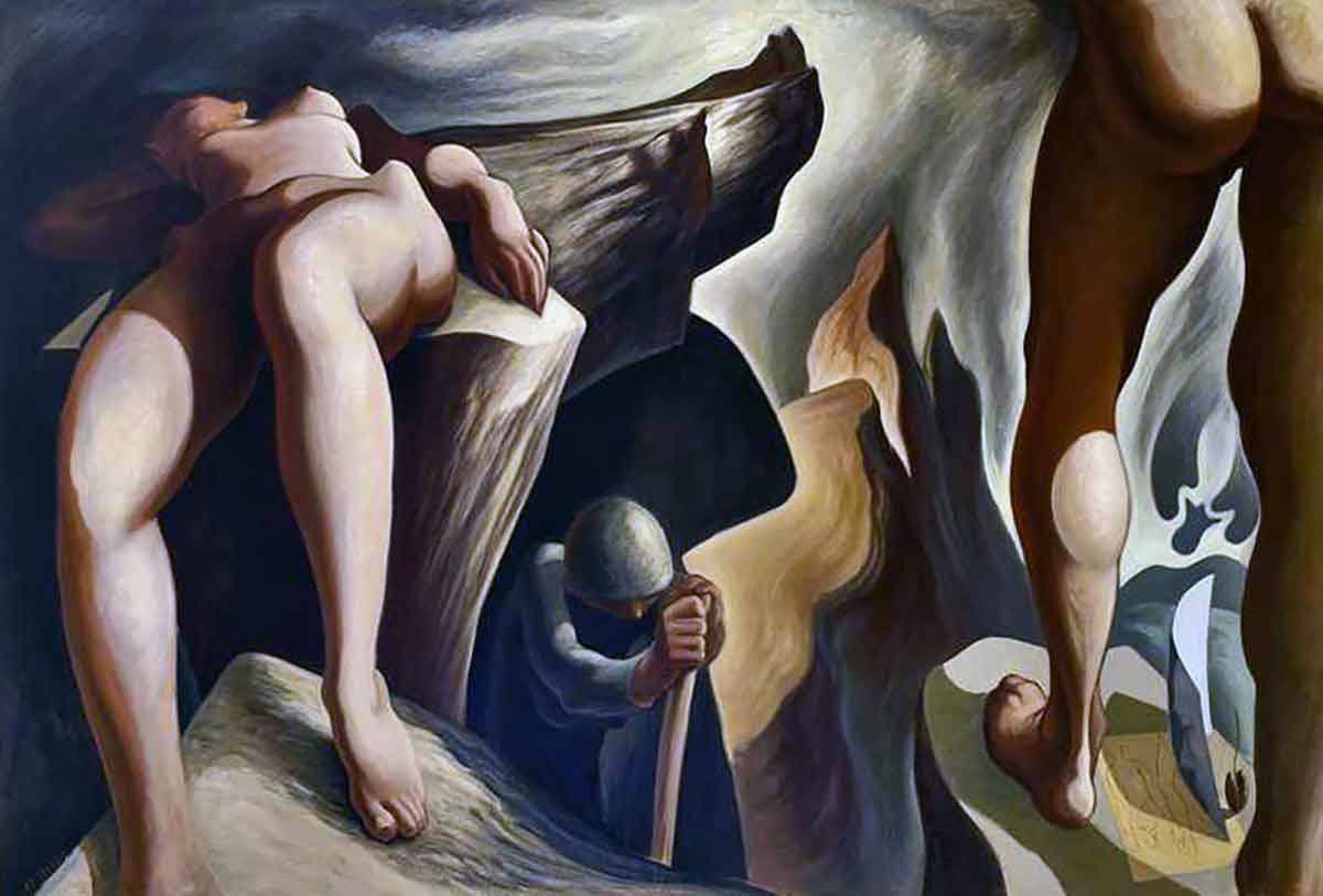 lorser feitelson eternal recurrence painting